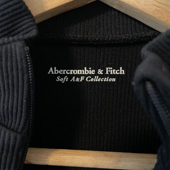 Abercrombie And Fitch Seamless Ribbed Zip Bodysuit Mock Neck Sz M - Picture 11 of 12